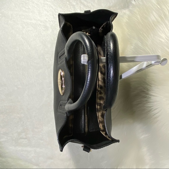 RARE! Hard to find! ROBERTO CAVALLI✖️ITALIAN BLK LEATHER TOTE 👜 Msrp: $1700! - Picture 11 of 14